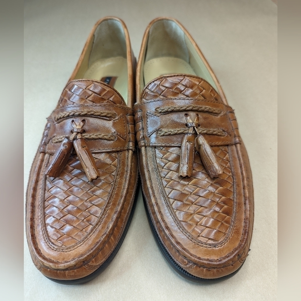 Florsheim "Amazonas" Comfort Plus Tasseled Men’s Woven walnut brown Loafers Shoe